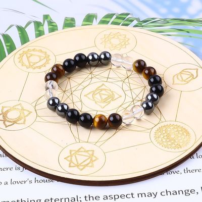 Bàn tay làm bằng tay nhựa tự nhiên Gemtone Gemtone bảo vệ vòng đeo tay để chữa bệnh
