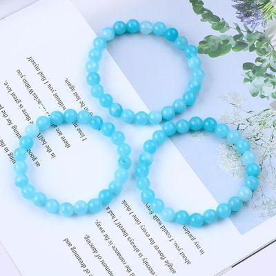 Chiếc đeo tay đá quý chữa bệnh Aquamarine Chiếc đeo tay chữa bệnh Party Jewelry OEM