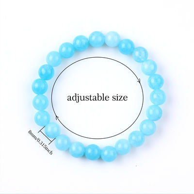 Chiếc đeo tay đá quý chữa bệnh Aquamarine Chiếc đeo tay chữa bệnh Party Jewelry OEM