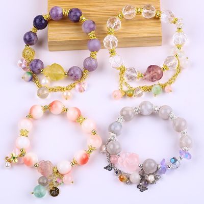 Đồ trang sức của bữa tiệc Ngọc đá đeo vòng tay kéo dài để tặng quà