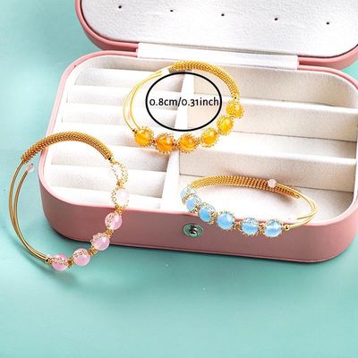 Sợi bao bọc chữa bệnh vòng hạt đá quý vòng tay vòng tay đồ trang sức
