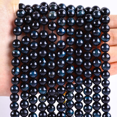 8mm mực Blue Tiger's Eye đá quý màu hồng đá tinh thể hạt cho đồ trang sức làm
