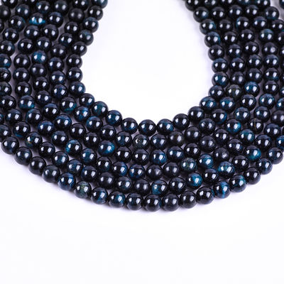8mm mực Blue Tiger's Eye đá quý màu hồng đá tinh thể hạt cho đồ trang sức làm