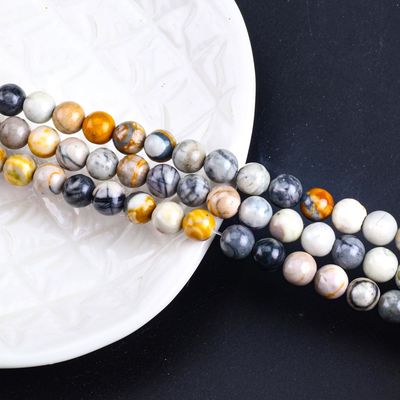 8mm Đá quý tự nhiên của Picasso Ngọc kim Thủy đá tinh thể để làm đồ trang sức