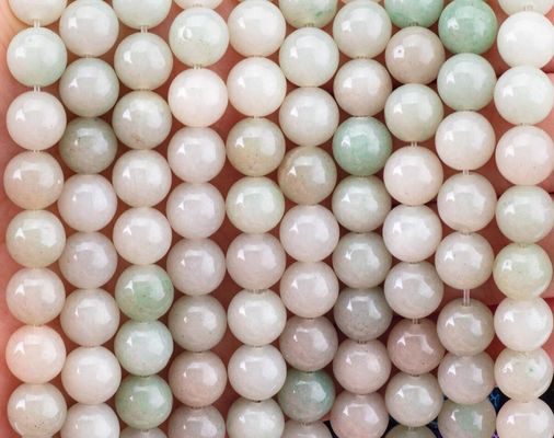 She Tai Jade vòng hạt đá quý tinh thể tự nhiên khác nhau kích thước hạt lỏng chuỗi hạt cho tự làm đồ trang sức