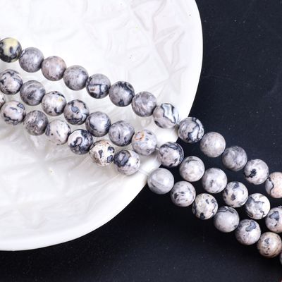 8mm bản đồ thiên nhiên đá đá quý hạt kim cương chữa bệnh hạt đá kim cương để làm đồ trang sức