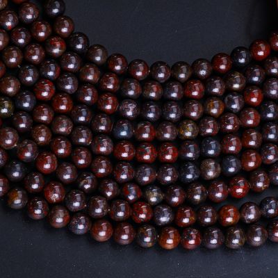 Hoa đỏ Jasper vòng hạt đá quý tinh thể tự nhiên khác nhau kích thước hạt lỏng dây hạt để làm đồ trang sức DIY