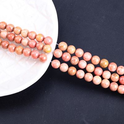 8mm Redwood hạt đá quý chữa bệnh đá tinh thể hạt cho đồ trang sức làm