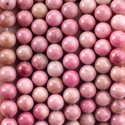 8mm Redwood hạt đá quý chữa bệnh đá tinh thể hạt cho đồ trang sức làm