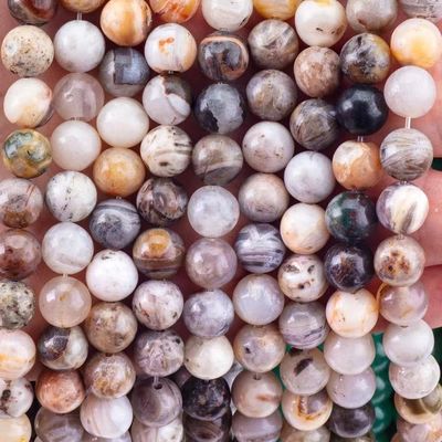 Genuine Natural Bamboo Agate Đá quý Cho đồ trang sức Làm Diy vòng đeo tay vòng cổ