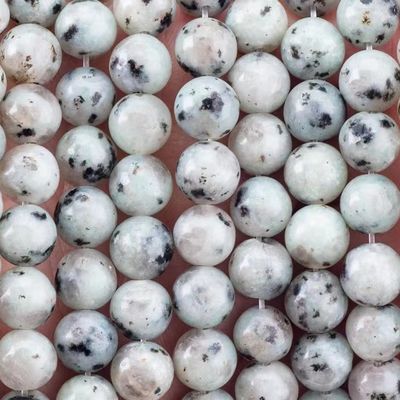 8MM đánh bóng Kiwi Jasper tự nhiên đinh làm đồ trang sức vòng cổ vòng đeo tai