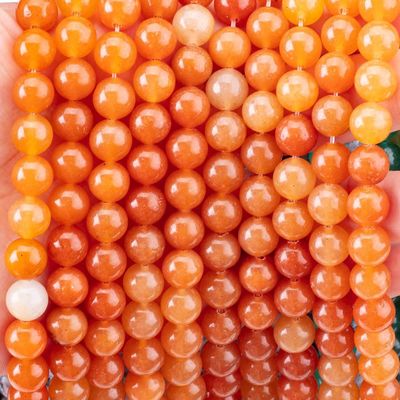 Natural Red Aventurine Healing Semi Precious Crystal Beads Cho Việc Làm đồ trang sức
