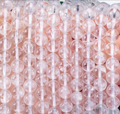 Quartz Round Clear Bead Healing Crystal Beads cho việc làm đồ trang sức