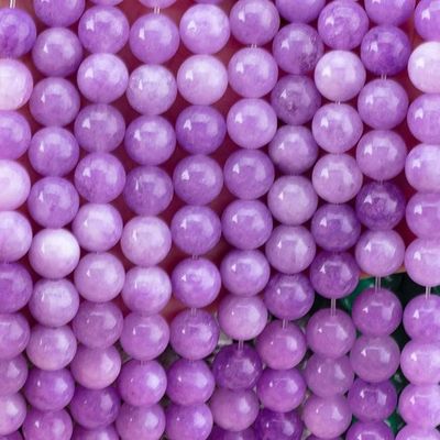 8mm Violet Jade đá quý đinh kim cương để làm đồ trang sức