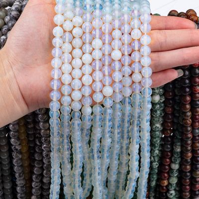 6mm / 8mm / 10mm / 12mm Chữa bệnh hạt đá lỏng cho việc làm đồ trang sức