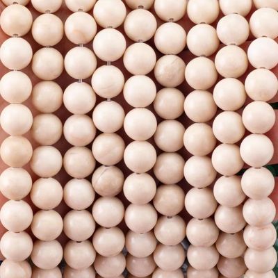 Đá màu trắng được đánh bóng Hóa thạch sông Jasper Quanh Đá tự nhiên Đá lỏng để làm đồ trang sức