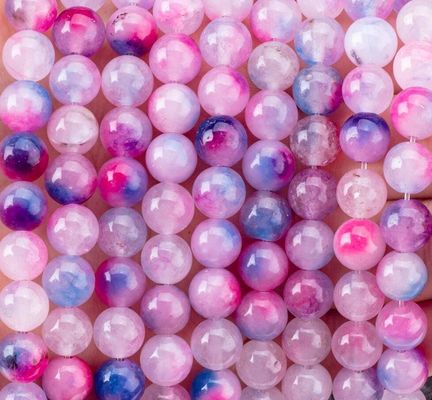 Orchid Agate Loose Bead Strands Đá bán quý để làm đồ trang sức DIY