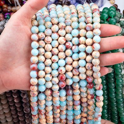 Semi đá quý đá Shoushan đá Jasper lỏng hạt sợi Snakeskin đá để làm đồ trang sức DIY