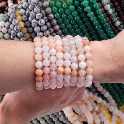 2mm Pink Aventurine Semi Precious Gem Beads hình tròn