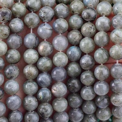 8mm Labradorite đá quý hạt chữa bệnh đá tinh thể hạt để làm đồ trang sức