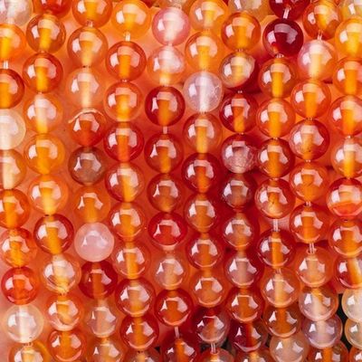 8mm Fire Quartz đá quý hạt chữa bệnh đá tinh thể hạt làm đồ trang sức
