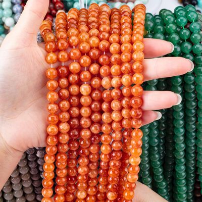 8MM Crystal Đen Đen Đen Aventurine chữa bệnh Gemsotne vòng lỏng đinh cho đồ trang sức thủ công