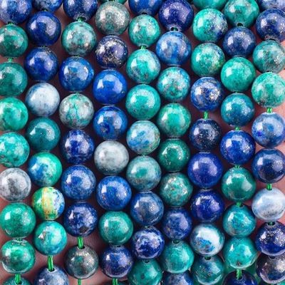 8mm màu sắc Lapis Lazuli hạt đá quý chữa bệnh đá tinh thể hạt cho đồ trang sức