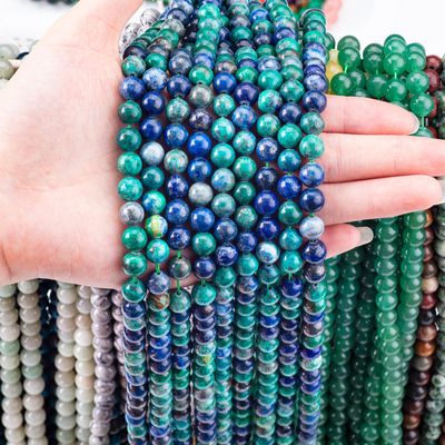 8mm màu sắc Lapis Lazuli hạt đá quý chữa bệnh đá tinh thể hạt cho đồ trang sức