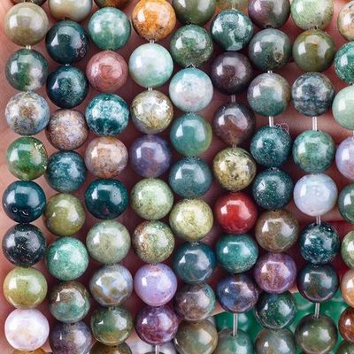 8mm Ấn Độ Agate đá quý đinh kim cương để làm đồ trang sức