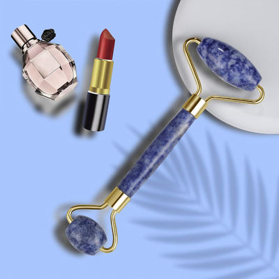 Đồ cầm tay Bule Dot Stone Crystal Jade Face Roller Cho Mắt Sưng