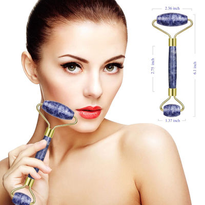 Đồ cầm tay Bule Dot Stone Crystal Jade Face Roller Cho Mắt Sưng