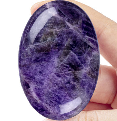 Đá đốm Amethyst tự nhiên Đá đốm Amethyst Đá quý túi Amethyst Đá lo lắng Để giảm căng thẳng Trang trí nhà
