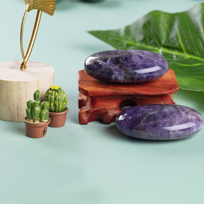 Đá đốm Amethyst tự nhiên Đá đốm Amethyst Đá quý túi Amethyst Đá lo lắng Để giảm căng thẳng Trang trí nhà