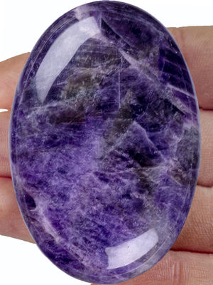 Đá đốm Amethyst tự nhiên Đá đốm Amethyst Đá quý túi Amethyst Đá lo lắng Để giảm căng thẳng Trang trí nhà