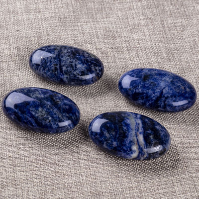 Sodalite tự nhiên được đánh bóng đá cọ Sodalite đá quý túi Sodalite đá lo lắng Sodalite để giảm căng thẳng Trang trí nhà