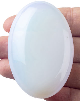 Natural Opal Palm Stone Healing Polished Pocket Opal Rock Stones Oval Worry Stone Giải phóng lo lắng