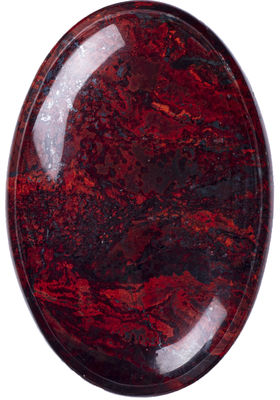 Natural Red Flower Jasper Palm Stone - Thạch tinh chữa bệnh cho cân bằng năng lượng và làm đất