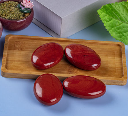 Natural Red Jasper Palm Stone Healing Polished Pocket Red Jasper Rock Stones Đá lo lắng bất thường Giảm lo lắng