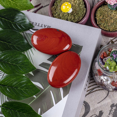 Natural Red Jasper Palm Stone Healing Polished Pocket Red Jasper Rock Stones Đá lo lắng bất thường Giảm lo lắng