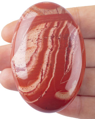 Natural Red Jasper Palm Stone Healing Polished Pocket Red Jasper Rock Stones Đá lo lắng bất thường Giảm lo lắng