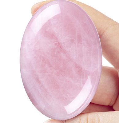 Natural Rose Quartz Palm Stone Healing Polished Pocket Rose Quartz Rock Stones Đá lo lắng Giảm lo lắng