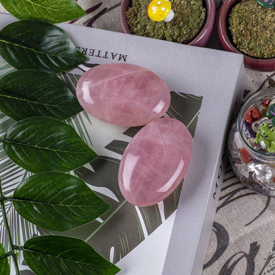 Natural Rose Quartz Palm Stone Healing Polished Pocket Rose Quartz Rock Stones Đá lo lắng Giảm lo lắng