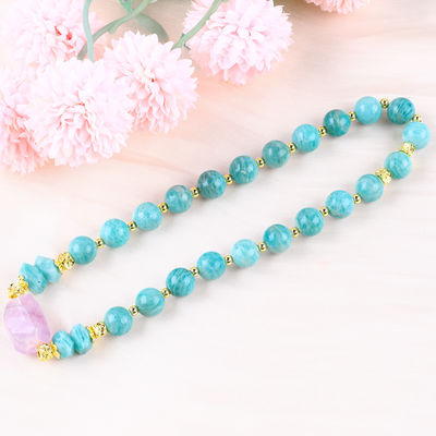 11MM 14MM Tianhe Stone Amethyst Crystal Gemstone Bead Bracelets 2 Lớp