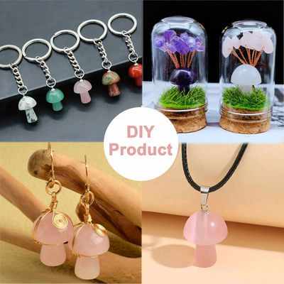 0.8 inch / 20mm đá quý hình nấm tinh thể cho đồ trang sức DIY