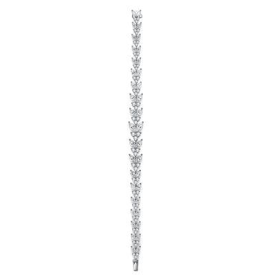 18K vàng lúa mì tai Moissanite vòng tay quần vợt cho đính hôn