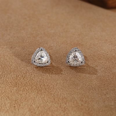 Moissanite 925 Sterling Silver Stud Bàn tai hỗ trợ OEM ODM