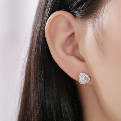 Moissanite 925 Sterling Silver Stud Bàn tai hỗ trợ OEM ODM
