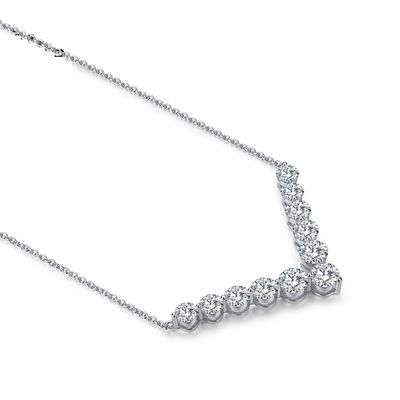 18k vàng Moissanite kim cương nụ cười cổ dây chuyền cho quà tặng