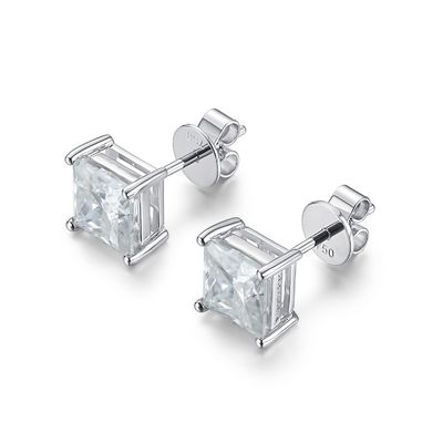 18K vàng Moissanite kim cương Stud bông tai cho quà sinh nhật