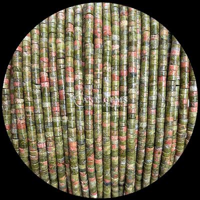 Ngọc trai hạt Labradorite / đỏ ngọc lam / Lapis Lazuli / Unakite hình trống dây hạt lỏng lẻo cho năng lượng chữa bệnh